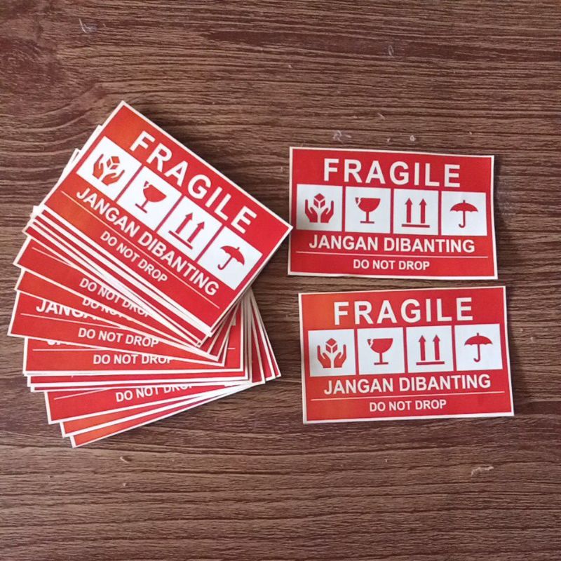 

Sticker Fragile ECER Stiker pengiriman jangan dibanting