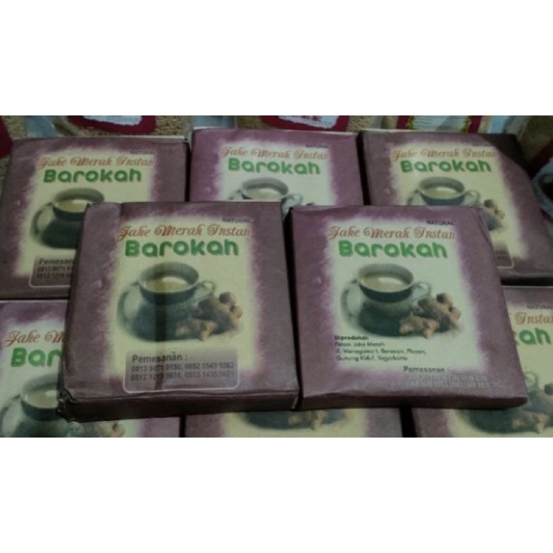 

Jahe Merah Barokah ( 1 kotak isi 5 saschet)