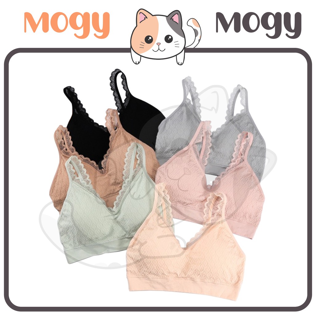 MOGYMOGY BRA502 Pakaian Dalam Wanita Bra Tanpa Kawat Sport Bra Gym Push Up Bra Wanita Bra Olahraga