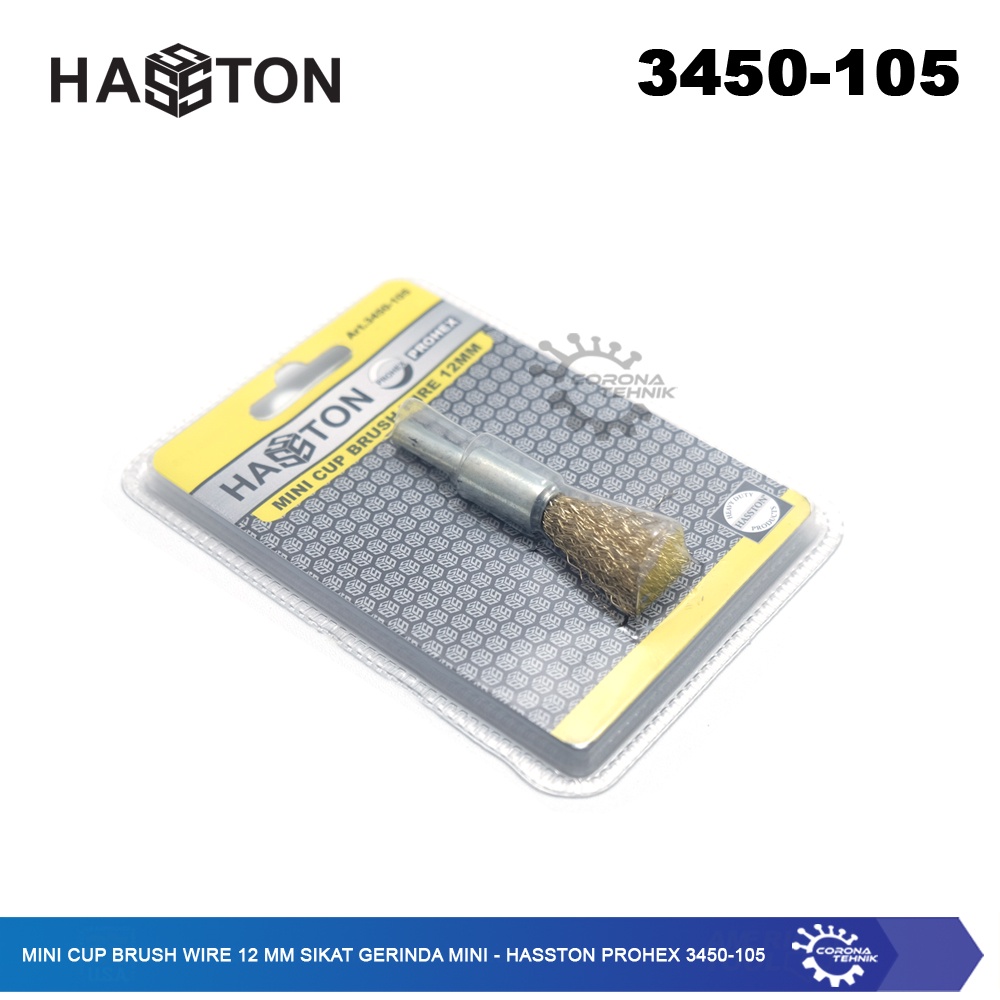 Hasston Prohex 3450-105 - Mini Cup Brush Wire 12 mm Sikat Gerinda Mini