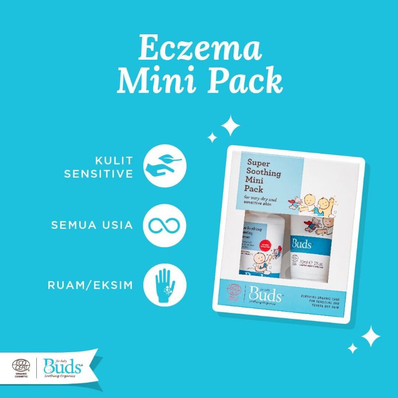 Buds Soothing Organics Eczema Rescue Kit Set/BDLTN059