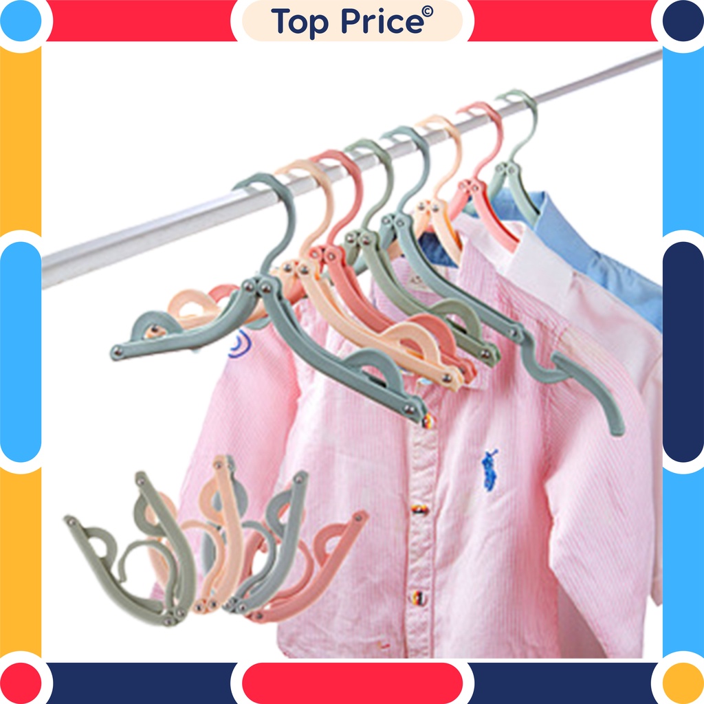 Gantungan lipat Doff Jemuran baju Lipat Hanger Portable Import U76