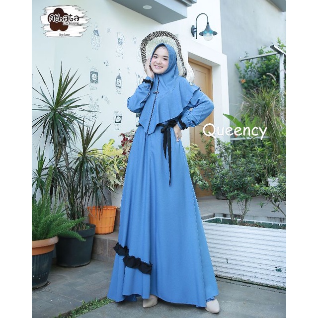 Athata Exclusive//Ori//Gamis set Syari//Murah//Queency