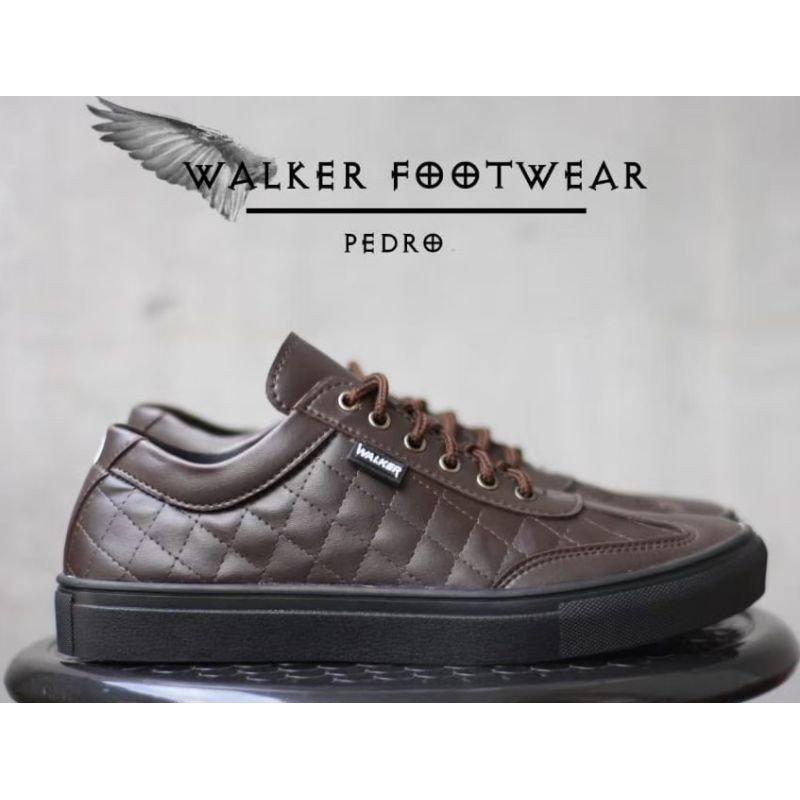 WOLF x PEDRO Sepatu casual Pria Sneakers pria sepatu Kasual Cowok Kulit Build Up Press