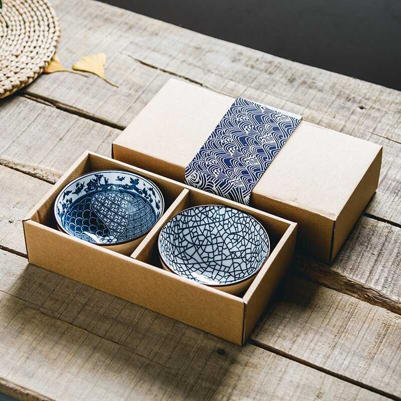 Mangkuk Keramik Bowl Japanese Style 2 PCS Dengan Box  - TY-746