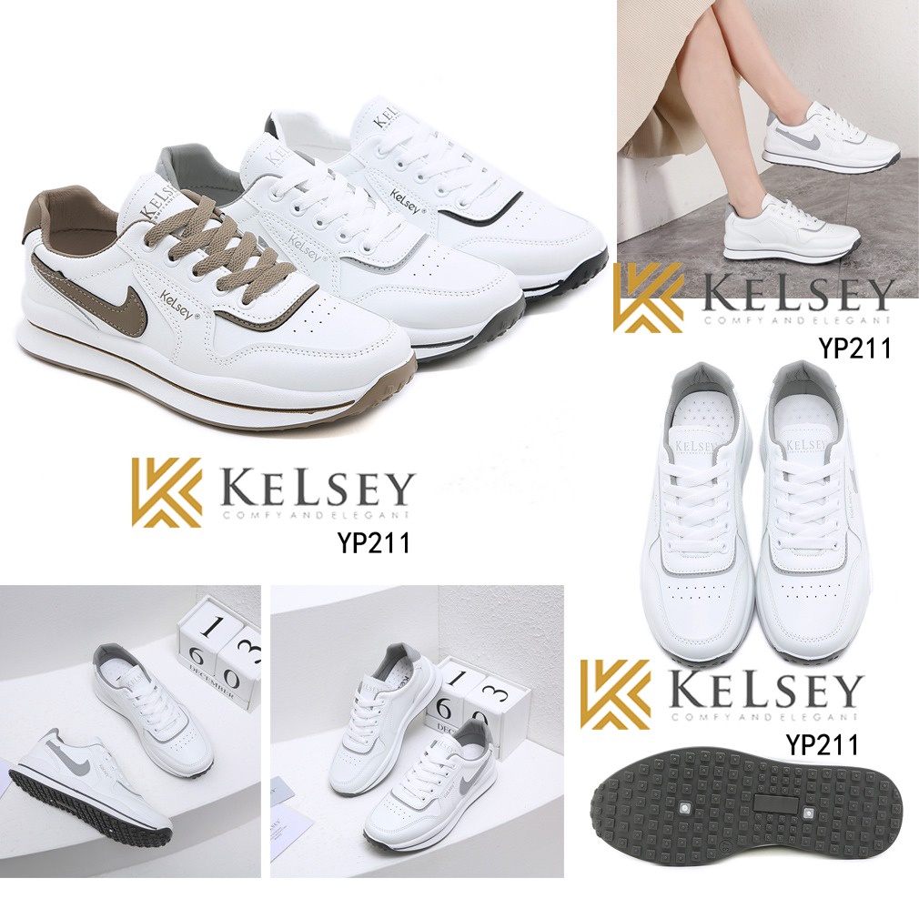 Kelsey Chanyeol Sepatu Sneakers Wanita Sport Shoes Lilac Sneakers Korea style YP211