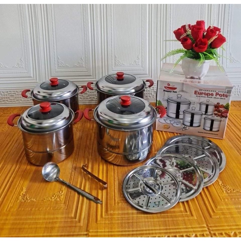 STEAMER EUROPA POT HAPPY FUN RAINBOW