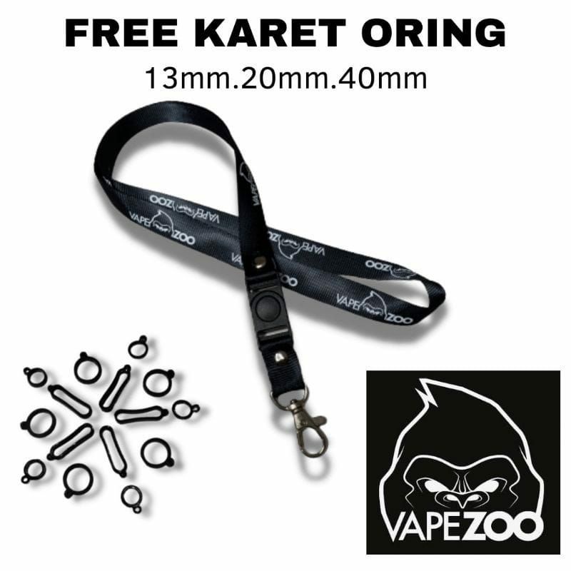 

lanyard VAPE ZOO gantungan kunci DISTRO / tali lanyard gantungan leher id card name tag kartu nama