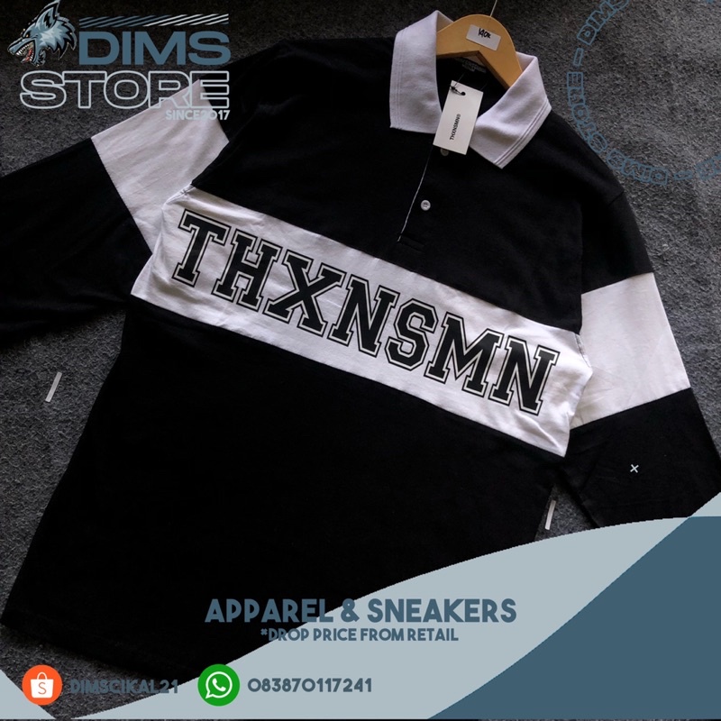 Rugby Shirt Thanksinsomnia Dayzuka Striped Black UNISEX