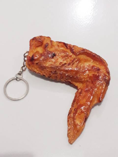 Gantungan kunci ayam goreng sayap ayam jumbo souvenir pernikahan unik dan lucu  YR SOUVENIR BANDUNG-4
