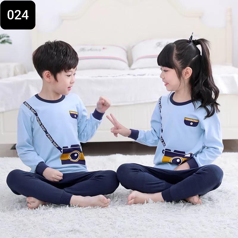 BAJU TIDUR ANAK LENGAN PANJANG UNTUK 1-10 TAHUN/STELAN ANAK 024