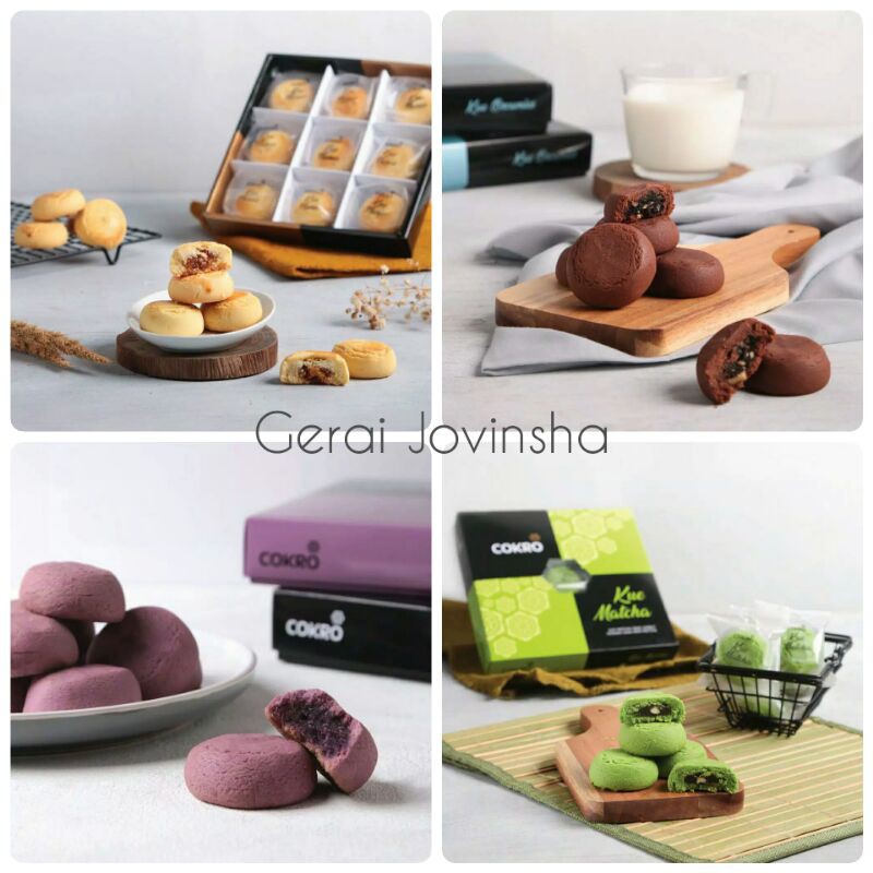 

Kukis Bluder Cokro Kue Nanas | Brownies | Taro | Matcha | isi 9 pcs