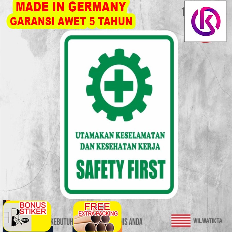 

Murah Sticker Safety Sign SAFETY FIRST K3 - SF-1