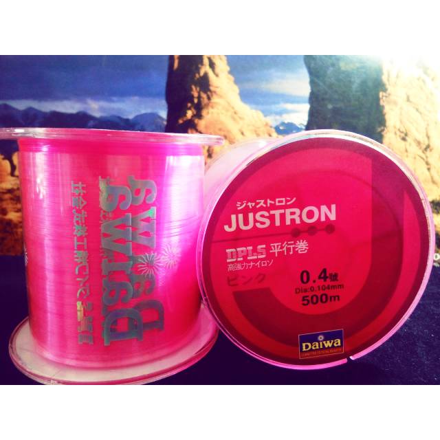 Senar pancing daiwa dpls  justron 0.10mm 500 m