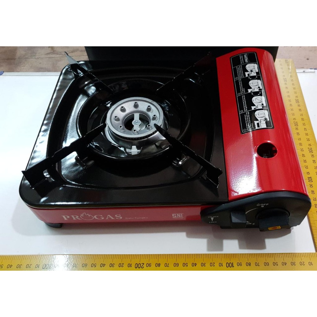 PROGAS Kompor Portable Mini 2 in 1 Kemping BBQ Gas Kaleng Tabung