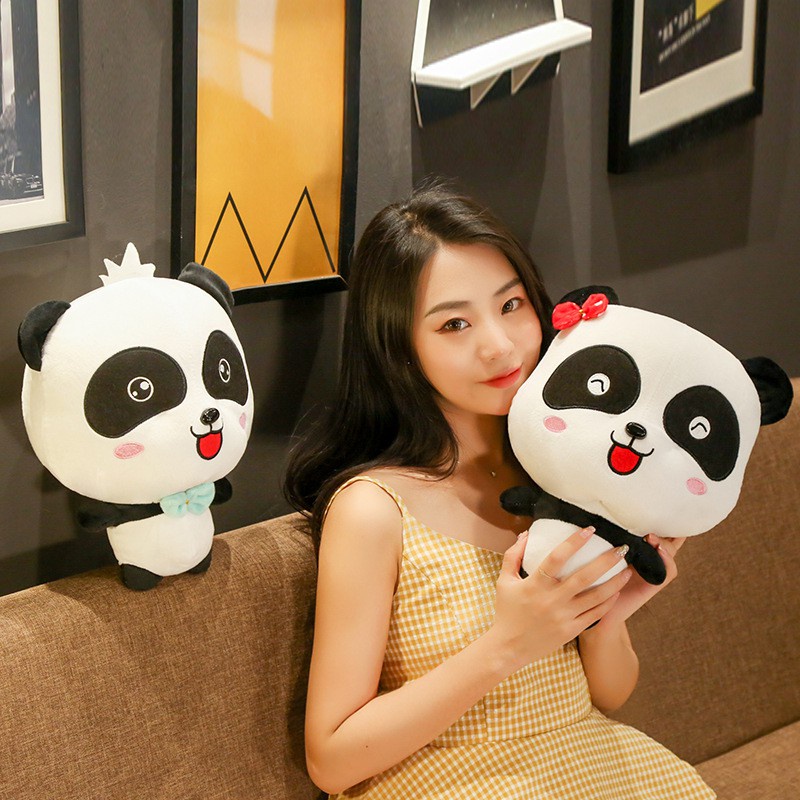 Boneka Panda Kiki Dan Miumiu/Boneka Baby Bus Panda Led Bisa Nyala