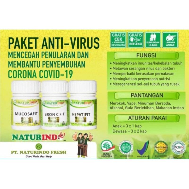 Paket Herbal naturindo untuk pencegahan virus