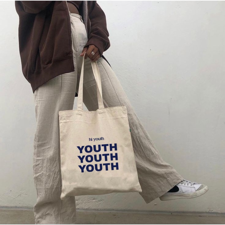 Tote Bag Canvas YOUTH / Tas Nudie Canvas / Tote Bag Kanvas / TIPE B