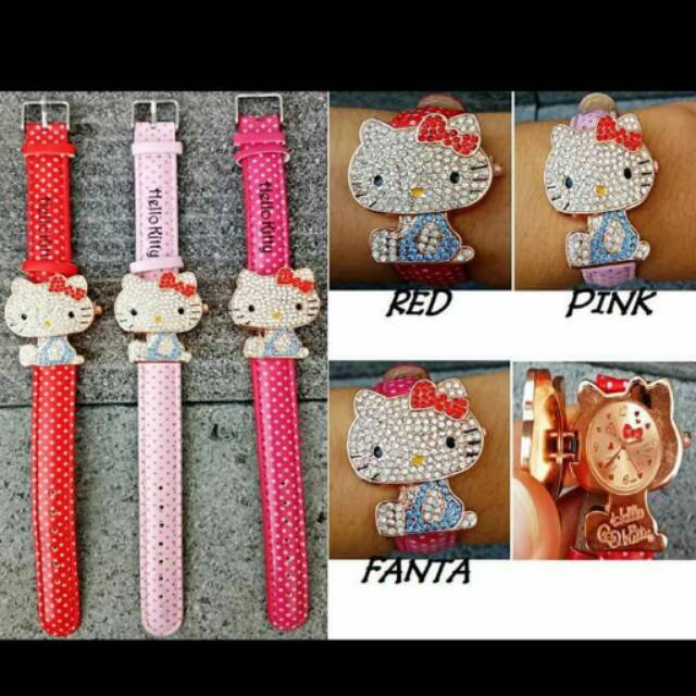Jam tangan hello kitty