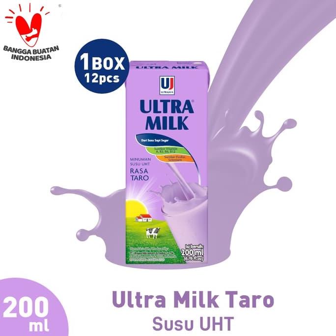 

(BISA COD) Ultra Milk Susu UHT Taro 12x200ml PROMO Kode 1365
