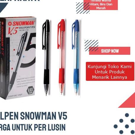 

New Pulpen/ ballpoint/Pen snowman V5 lusin ,,