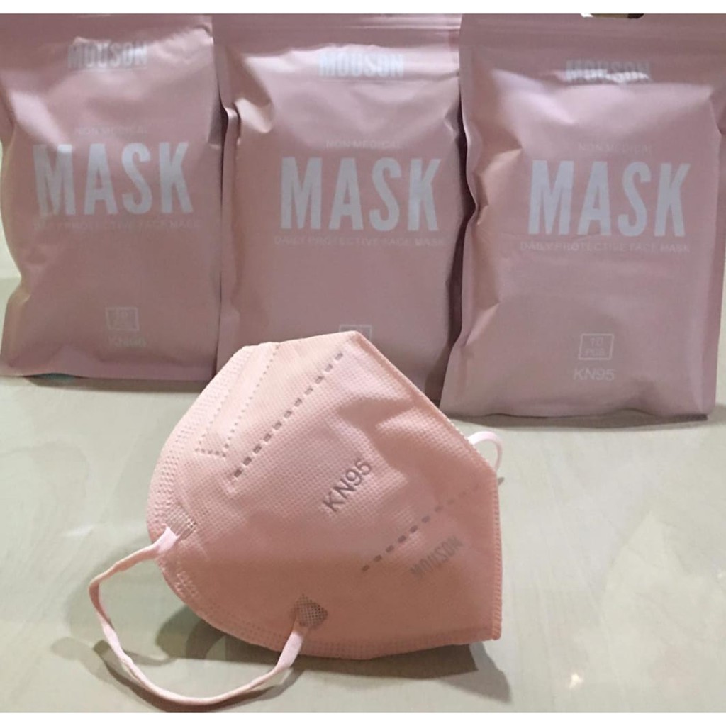 MASKER KN95 MOUSON EMBOSS / MASKER KN95 5 PLY EMBOSS / MASKER KN95 ISI 10 PCS BUNGKUS