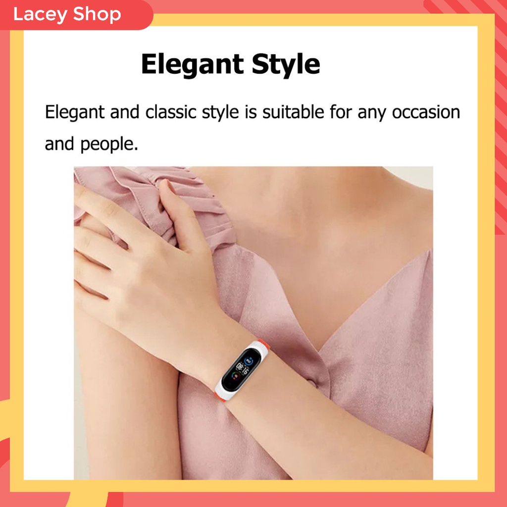 Strap Xiaomi Band Colorful strap Mi Band 3 4 5 6 7 8 Nylon Braided Elastic Buckle Wrist