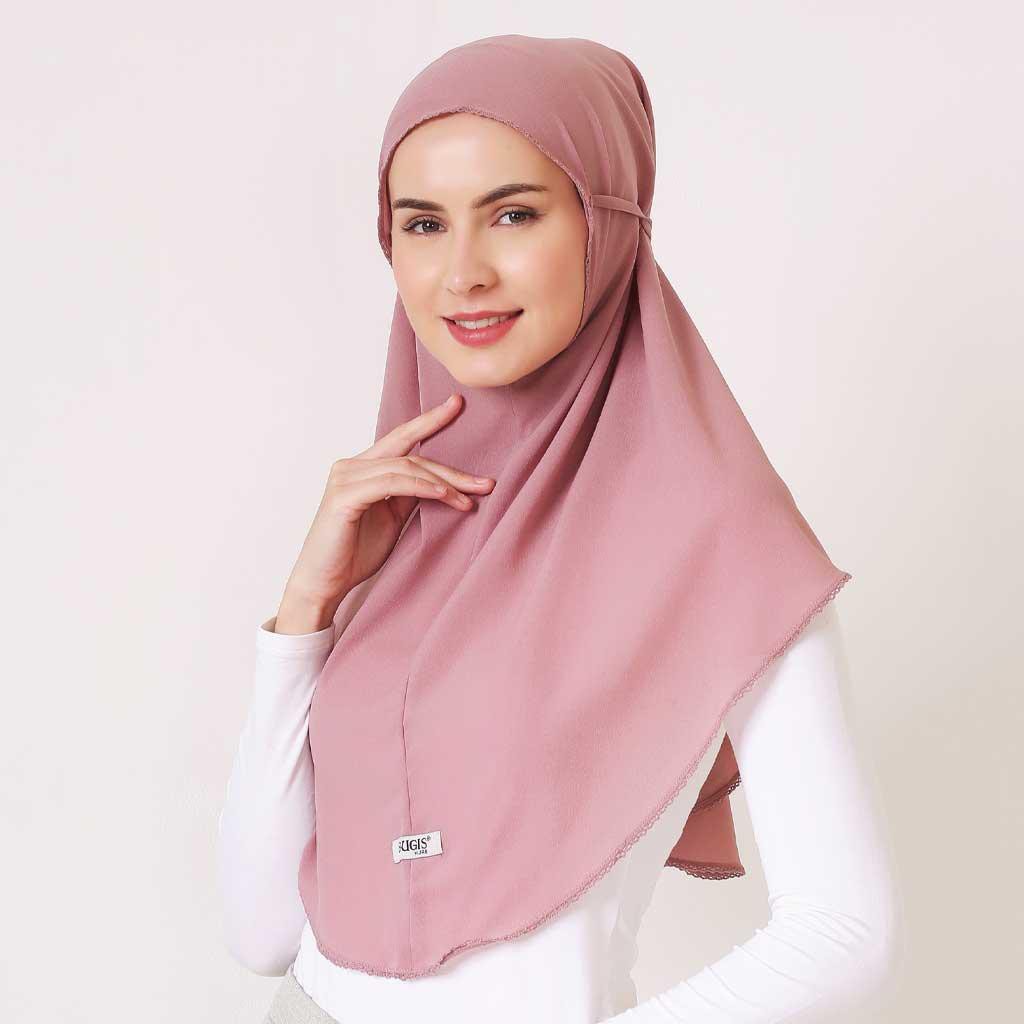 Bugis Hijab - Bergo Maryam Crochet - Hijab Instant