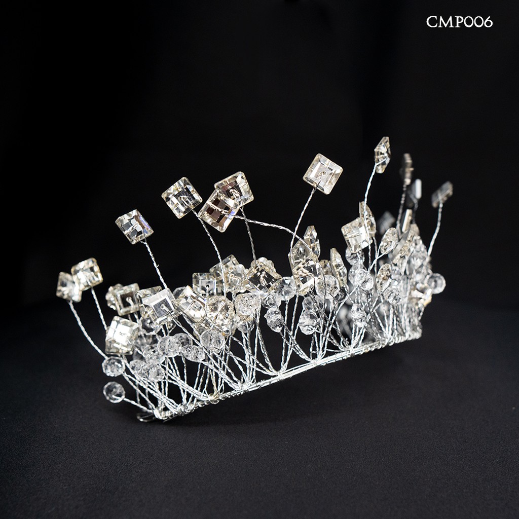 [SIAP KIRIM] MAHKOTA TIARA PENGANTIN PERNIKAHAN PESTA WEDDING CROWN CMP006