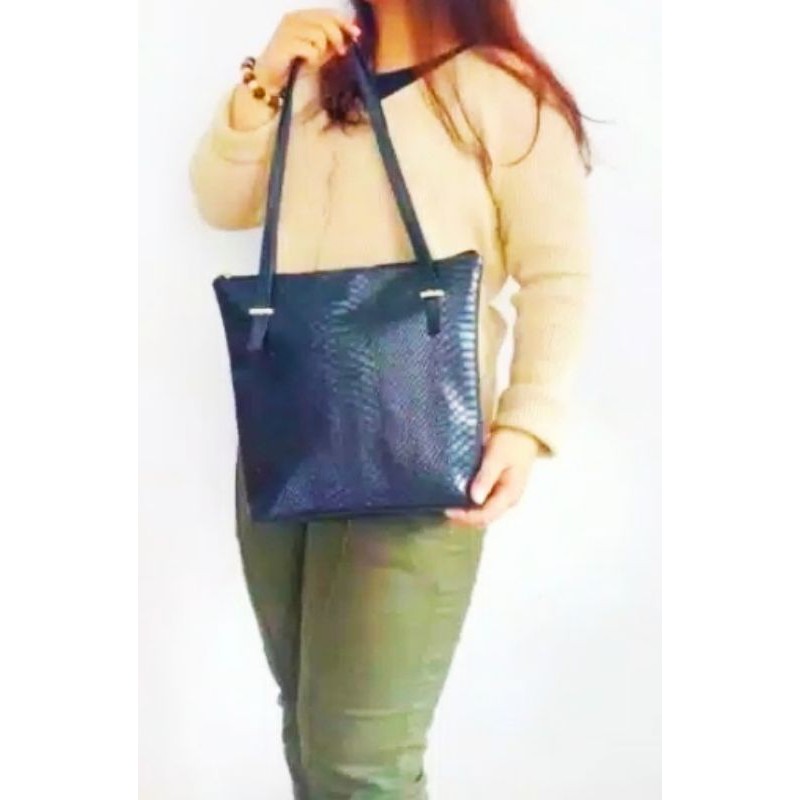 US _ Tas Bahu Wanita Crocodile Style Big