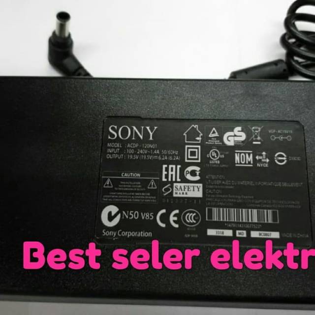 ADAPTOR TV LED SONY 19,5V 6.2A BUAT 50/60 INCHI