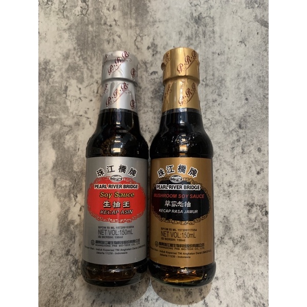 

PRB Mushroom Soy Sauce / Pearl River Bridge / Kecap Rasa Jamur / Soy Sauce / Kecap Asin PRB 150 ml