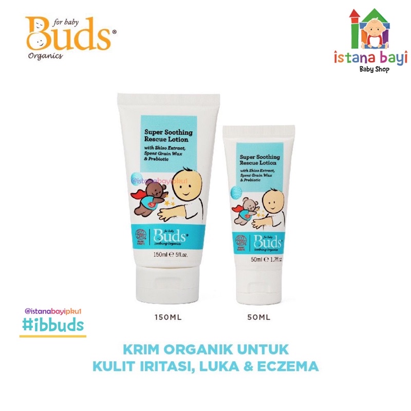 Buds Organics Super Soothing rescue lotion 50 ml - Lotion kulit eczema