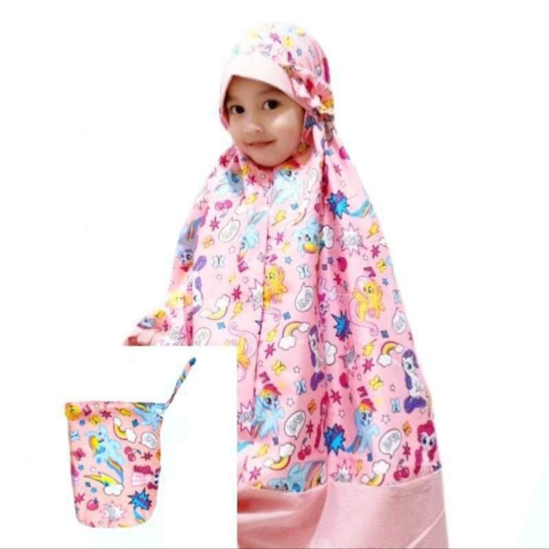 Mukena SETELAN anak karakter 7-8 thn