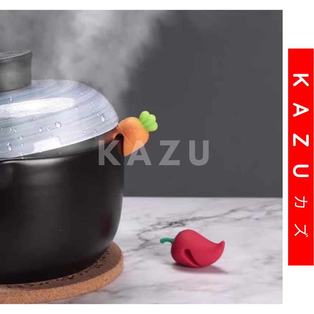 KAZU KHL248 Penahan Tutup Panci Sayur Dapur Anti Meluap Steam Releaser