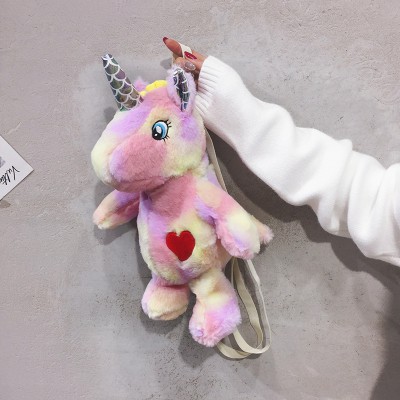 TAS RANSEL BONEKA UNICORN KUDA PONY PINK RAINBOW BACKPACK ANAK DEWASA IMPOR