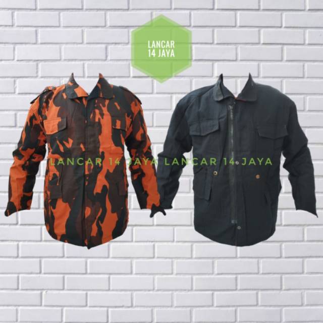 Jaket Loreng BB ( bolak balik ) loreng pemuda pancasila / PP / jaket parka loreng