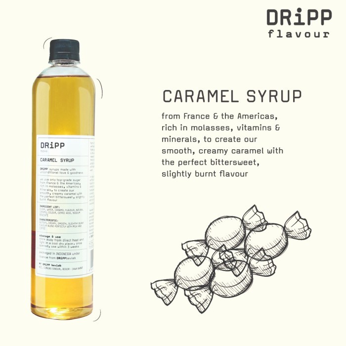 Dripp Syrup Caramel - Sirup Rasa Karamel