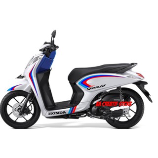 Unik Sticker Striping Decal Custom Motor Honda Genio Limited