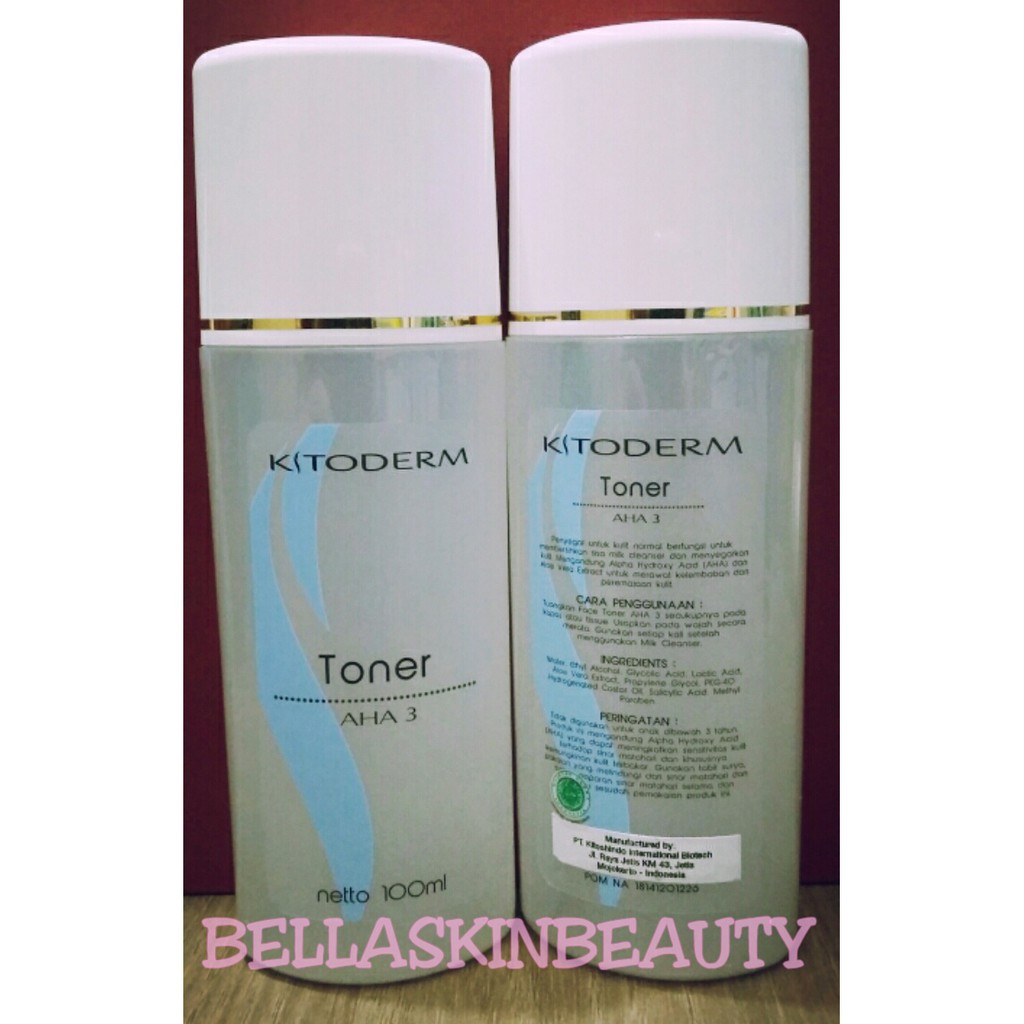 KITODERM TONER AHA3 | TONER PENCERAH WAJAH BPOM