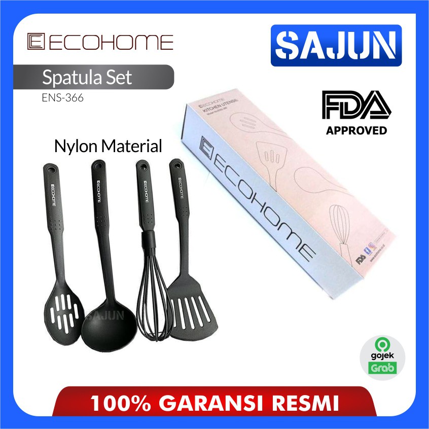 Ecohome Nylon Spatula Set ENS366