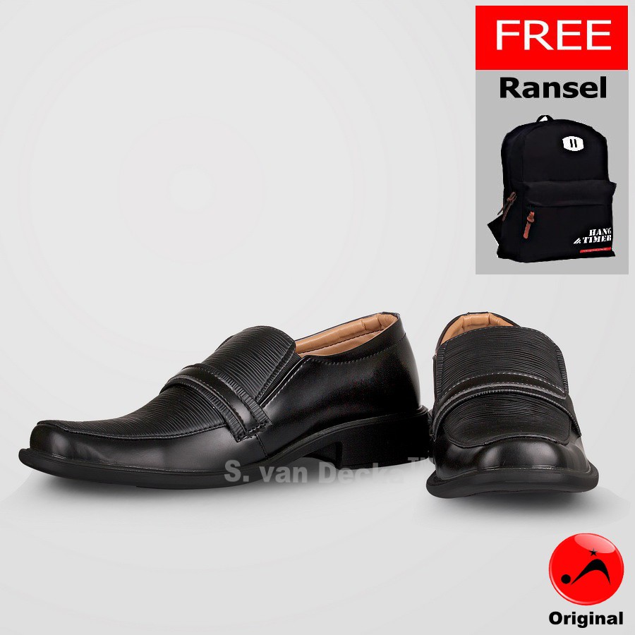 Sepatu Formal Pria S.van Decka R-TK030 + Gratis Tas Ransel