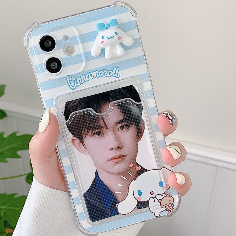 Case Transparan Motif 3d Untuk iPhone 12 13 11 Pro Max X Xs Max Xr 7 8 Plus