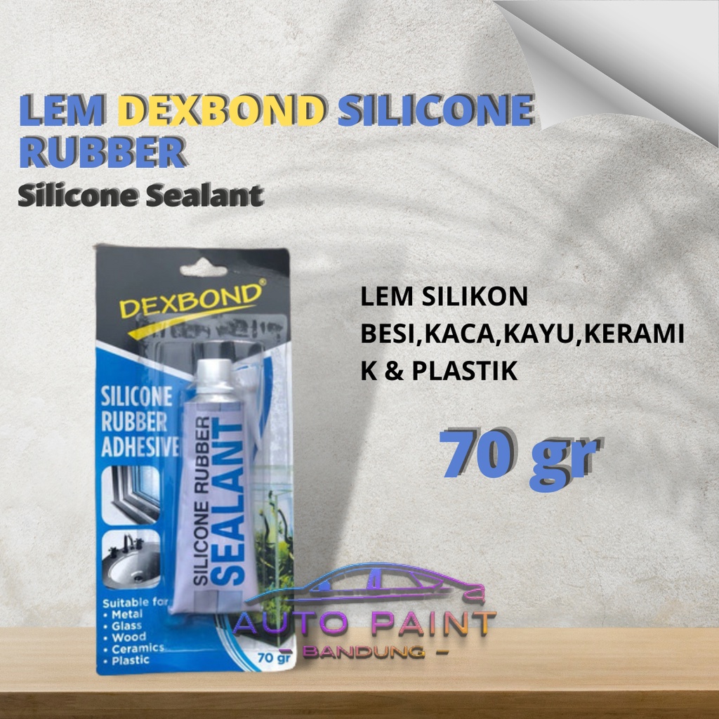 

LEM Silikon sealent DEXBOND Silicone Rubber Adhesive Sealant 70gr - Lem Kaca