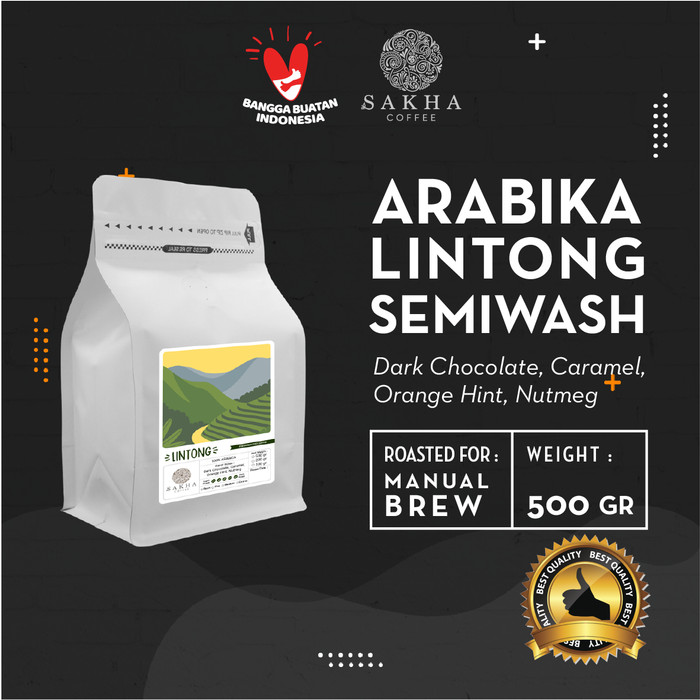 

Biji Kopi Arabika Lintong Sumatra For Manual Brew 500 Gr SAKHA COFFEE - MLIN500