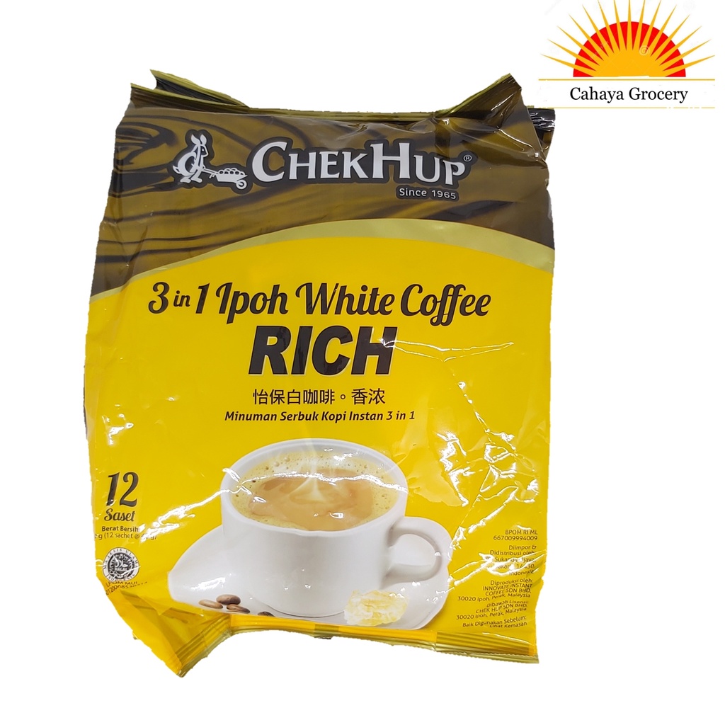 

Chek Hup 3in1 Ipoh White Coffee Rich 12 sachet @40Gr