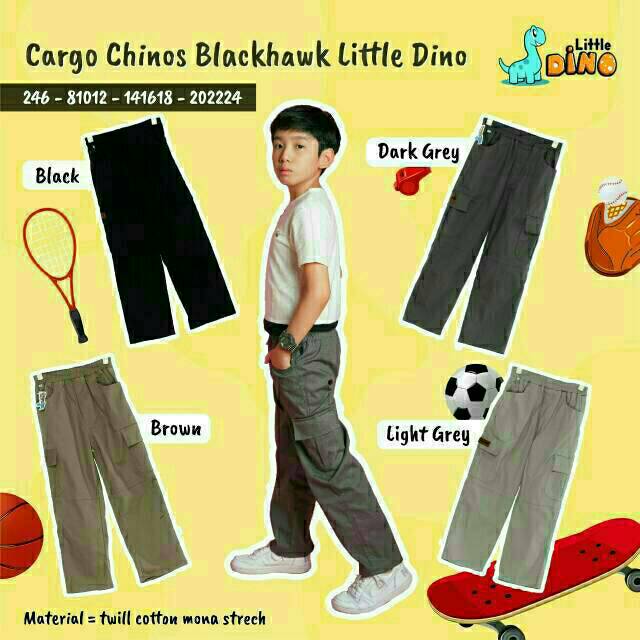 CARGO blackhawk chino little dino ori size 2-12