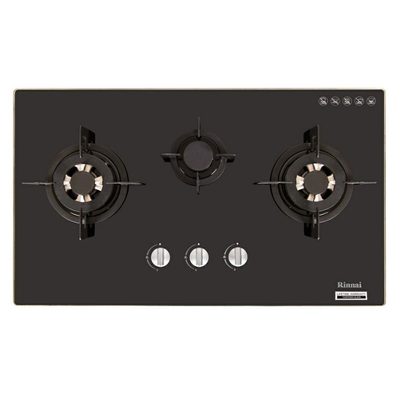 RINNAI Kompor Tanam Kaca 3 Tungku RB-713N (GB )