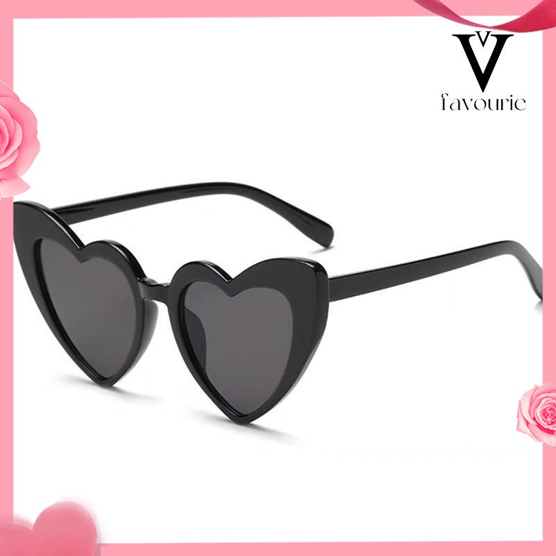 [COD]Fashion Wanita Wajah Besar Retro Cinta Kacamata Musim Panas Perjalanan Pose Kerai Sunglasses-FA