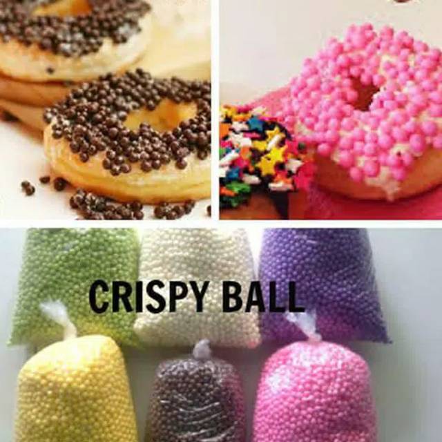 

Crispy ball kemasan repack topping donut bola